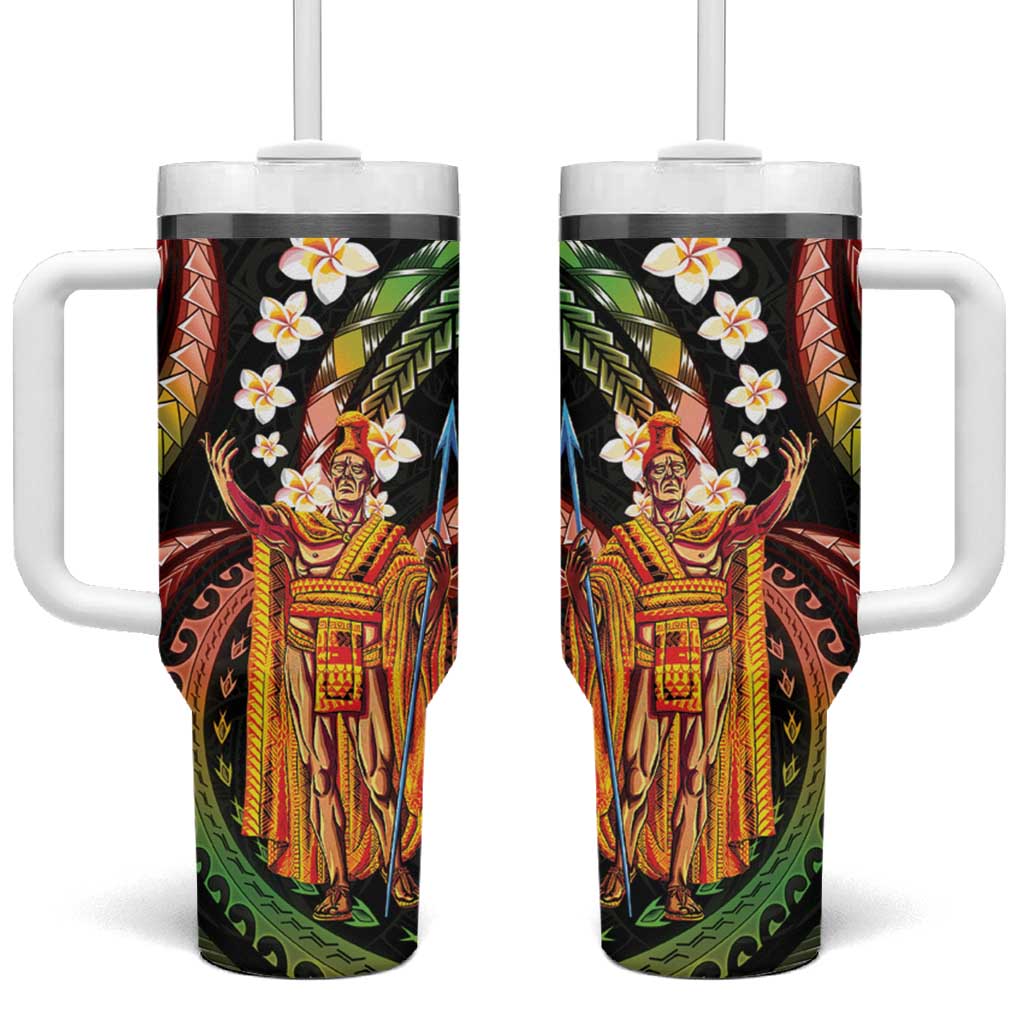 Hawaii King Kamehameha Custom Stanley Quencher 40oz Stainless Steel Tumbler With Handle