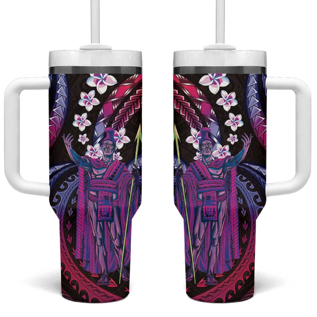 Hawaii King Kamehameha Custom Stanley Quencher 40oz Stainless Steel Tumbler With Handle