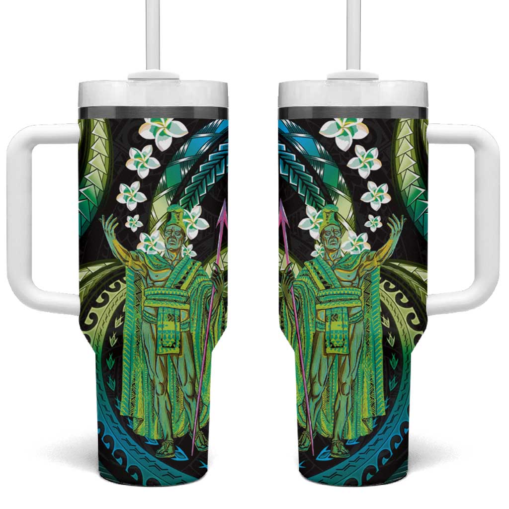 Hawaii King Kamehameha Custom Stanley Quencher 40oz Stainless Steel Tumbler With Handle