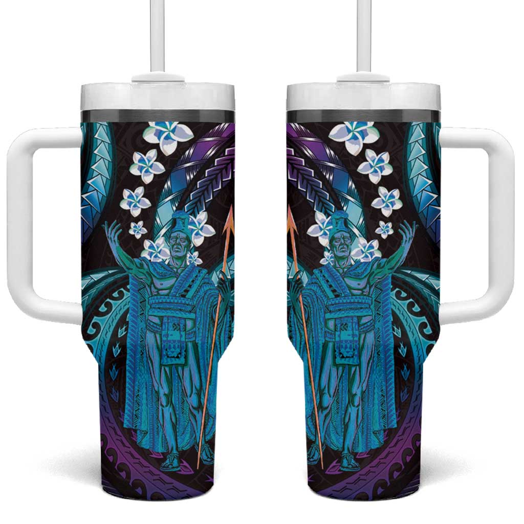 Hawaii King Kamehameha Custom Stanley Quencher 40oz Stainless Steel Tumbler With Handle