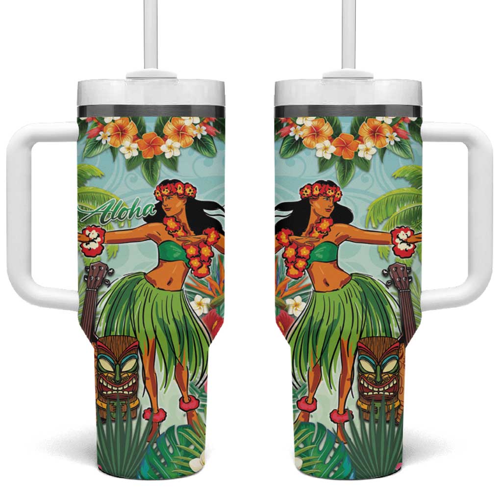 Hawaii Lei Day Custom Stanley Quencher 40oz Stainless Steel Tumbler With Handle