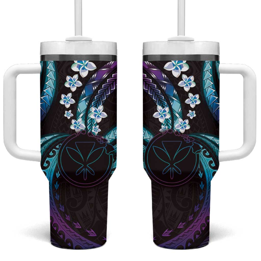 Hawaii Map Kanaka Maoli Custom Stanley Quencher 40oz Stainless Steel Tumbler With Handle