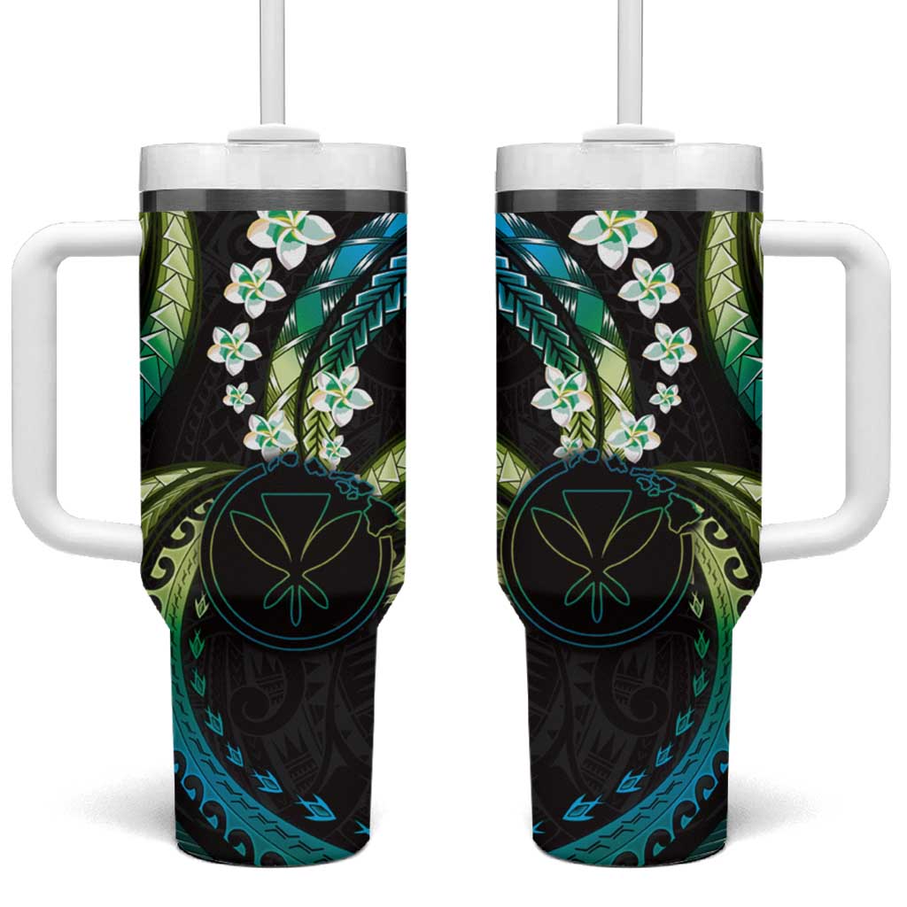 Hawaii Map Kanaka Maoli Custom Stanley Quencher 40oz Stainless Steel Tumbler With Handle