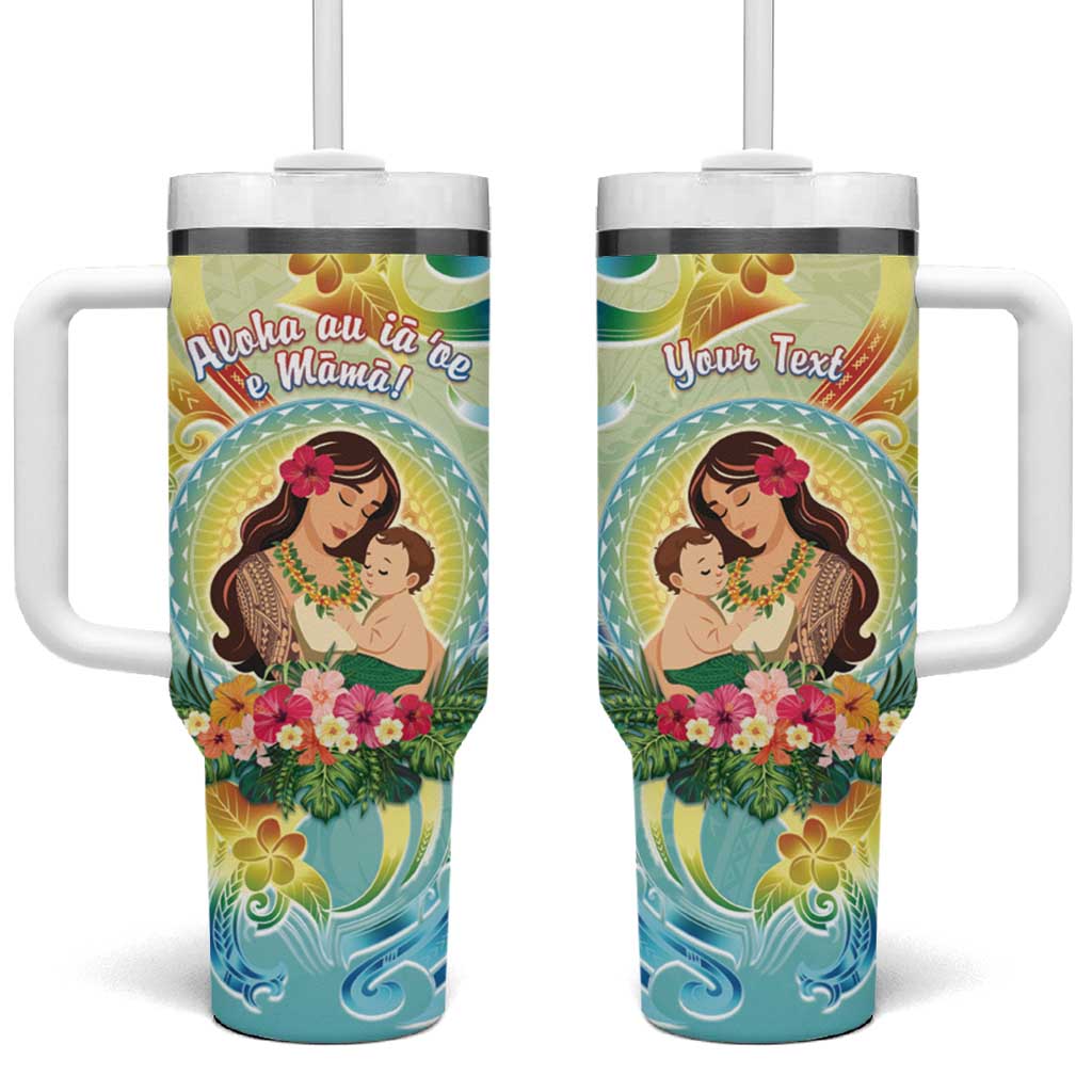 Hawaii Mother's Day Custom Stanley Quencher 40oz Stainless Steel Tumbler With Handle