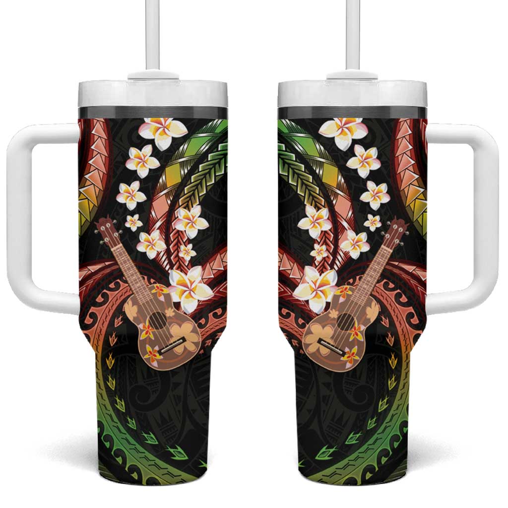Hawaiian Ukulele Custom Stanley Quencher 40oz Stainless Steel Tumbler With Handle