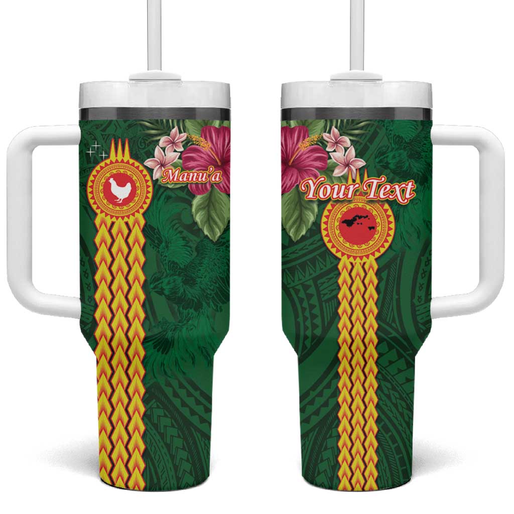 Manu?a Custom Stanley Quencher 40oz Stainless Steel Tumbler With Handle