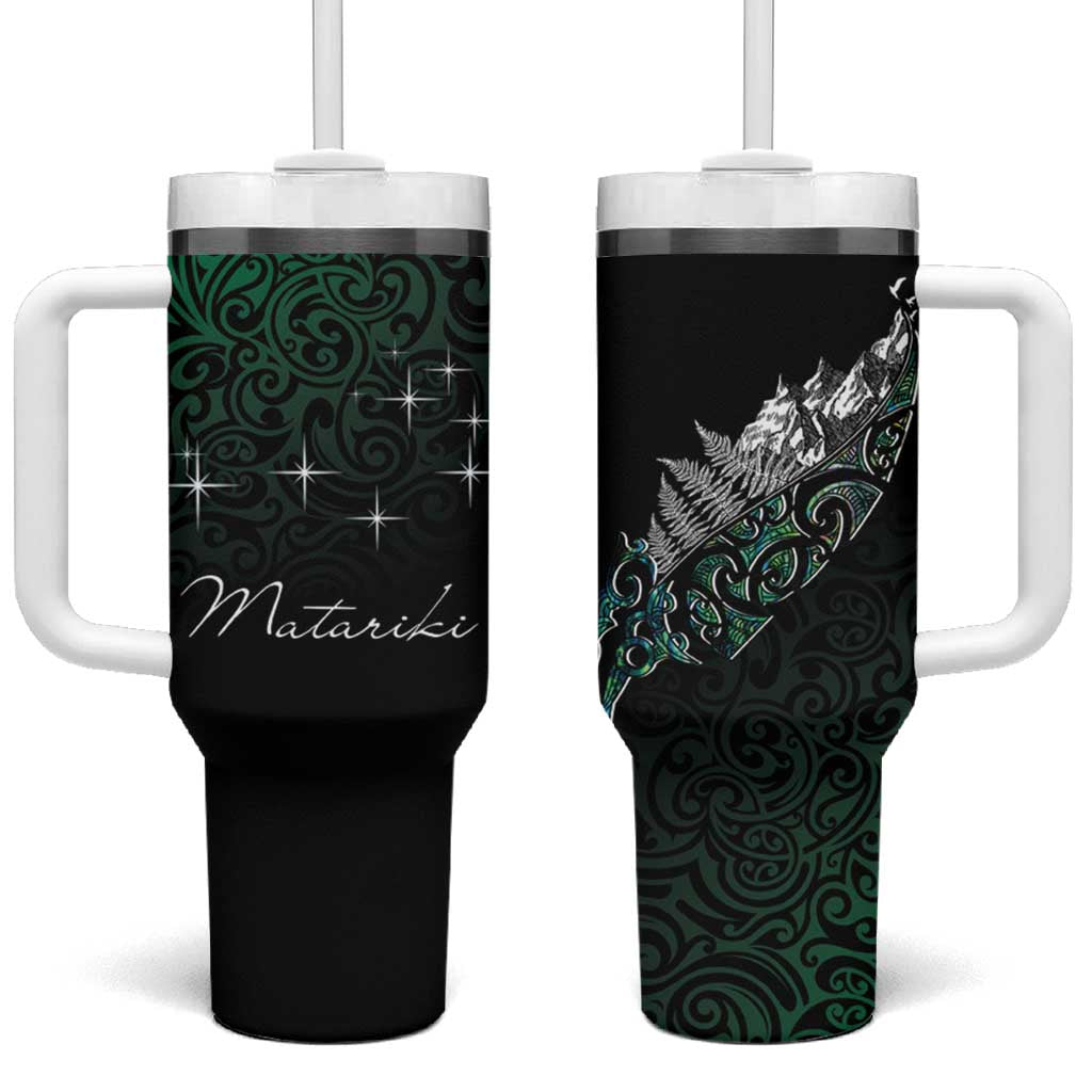 Maori Matariki Custom Stanley Quencher 40oz Stainless Steel Tumbler With Handle