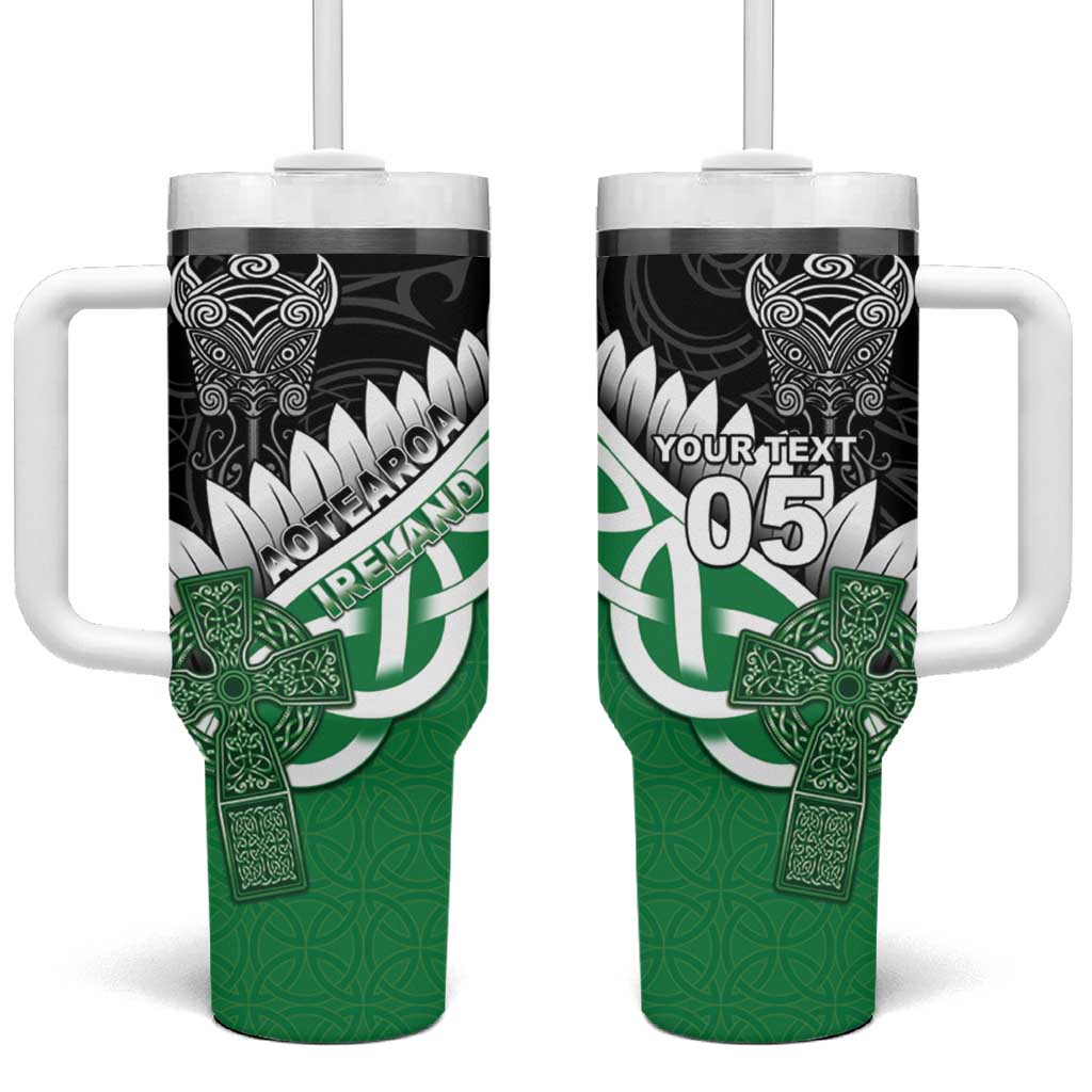 New Zealand And Ireland Rugby Custom Stanley Quencher 40oz Stainless Steel Tumbler With Handle