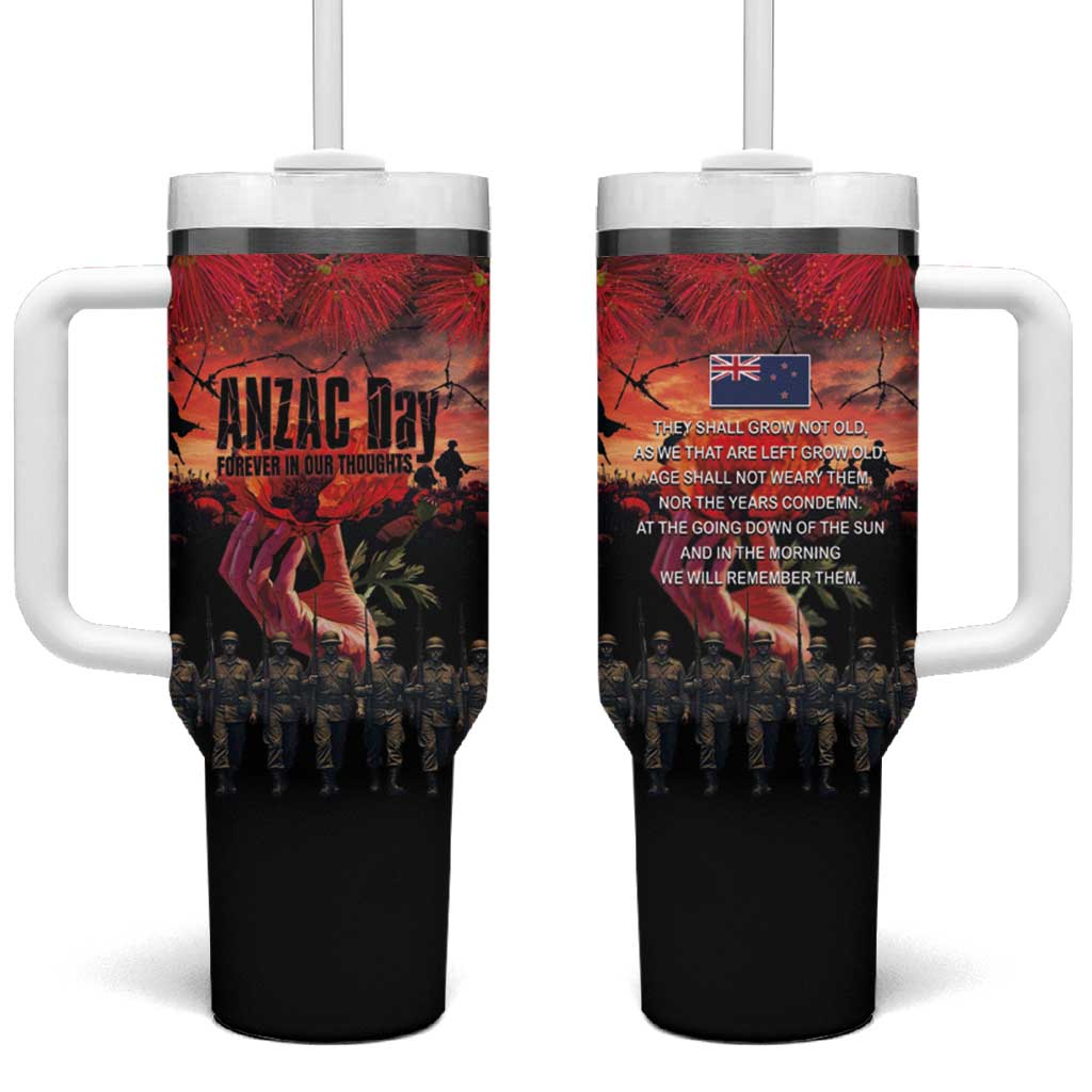 New Zealand ANZAC Day Custom Stanley Quencher 40oz Stainless Steel Tumbler With Handle