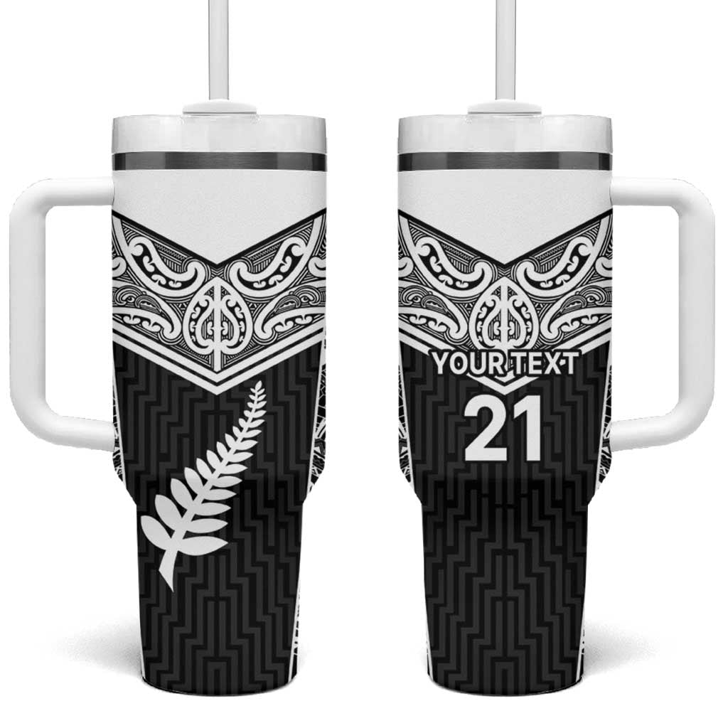 New Zealand Black Fern Custom Stanley Quencher 40oz Stainless Steel Tumbler With Handle