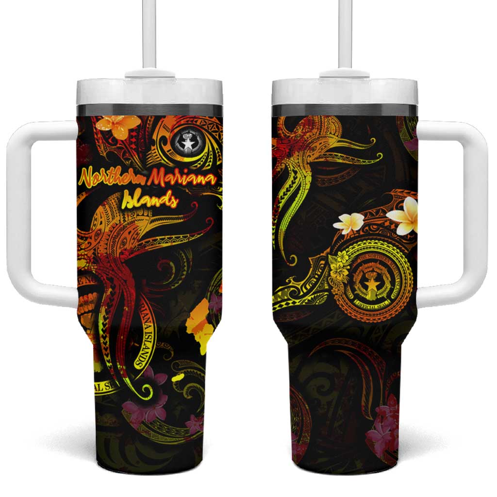 Northern Mariana Islands Custom Stanley Quencher 40oz Stainless Steel Tumbler With Handle