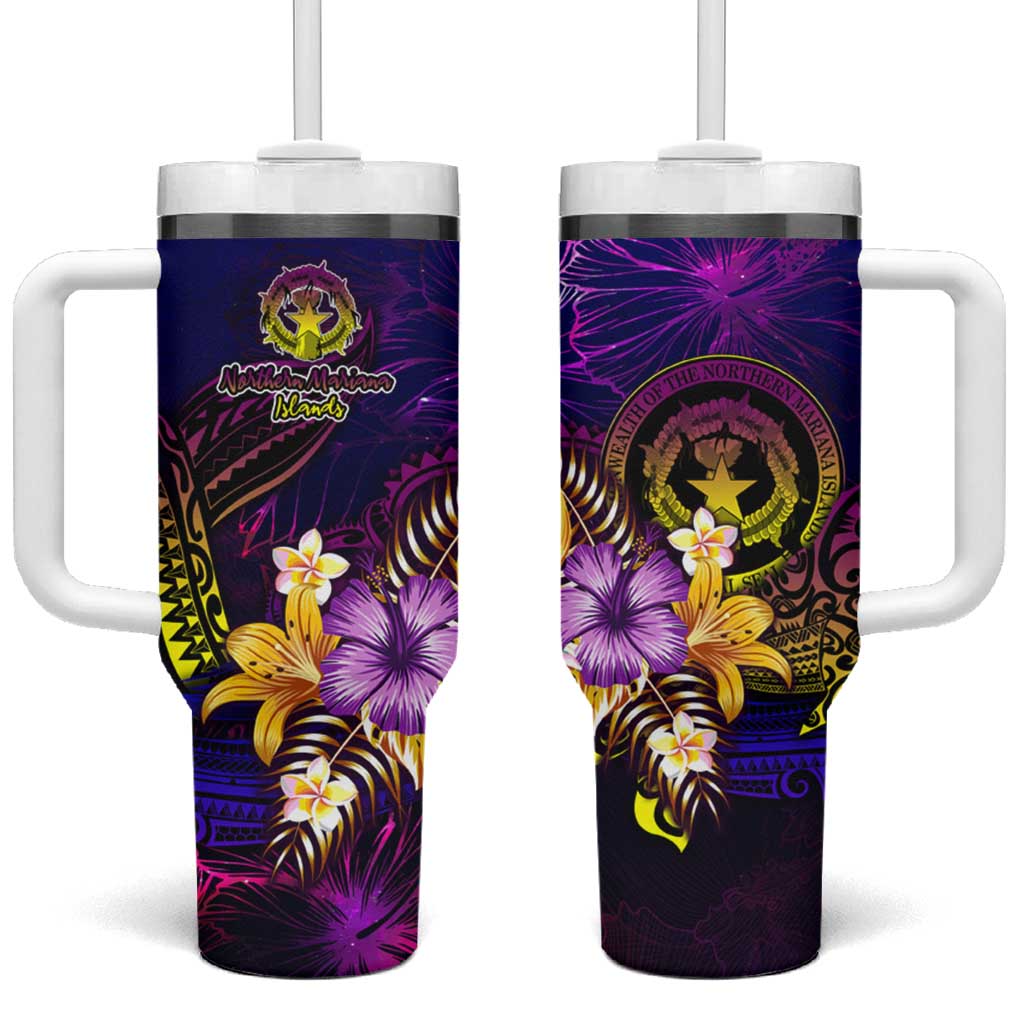 Northern Mariana Islands Custom Stanley Quencher 40oz Stainless Steel Tumbler With Handle