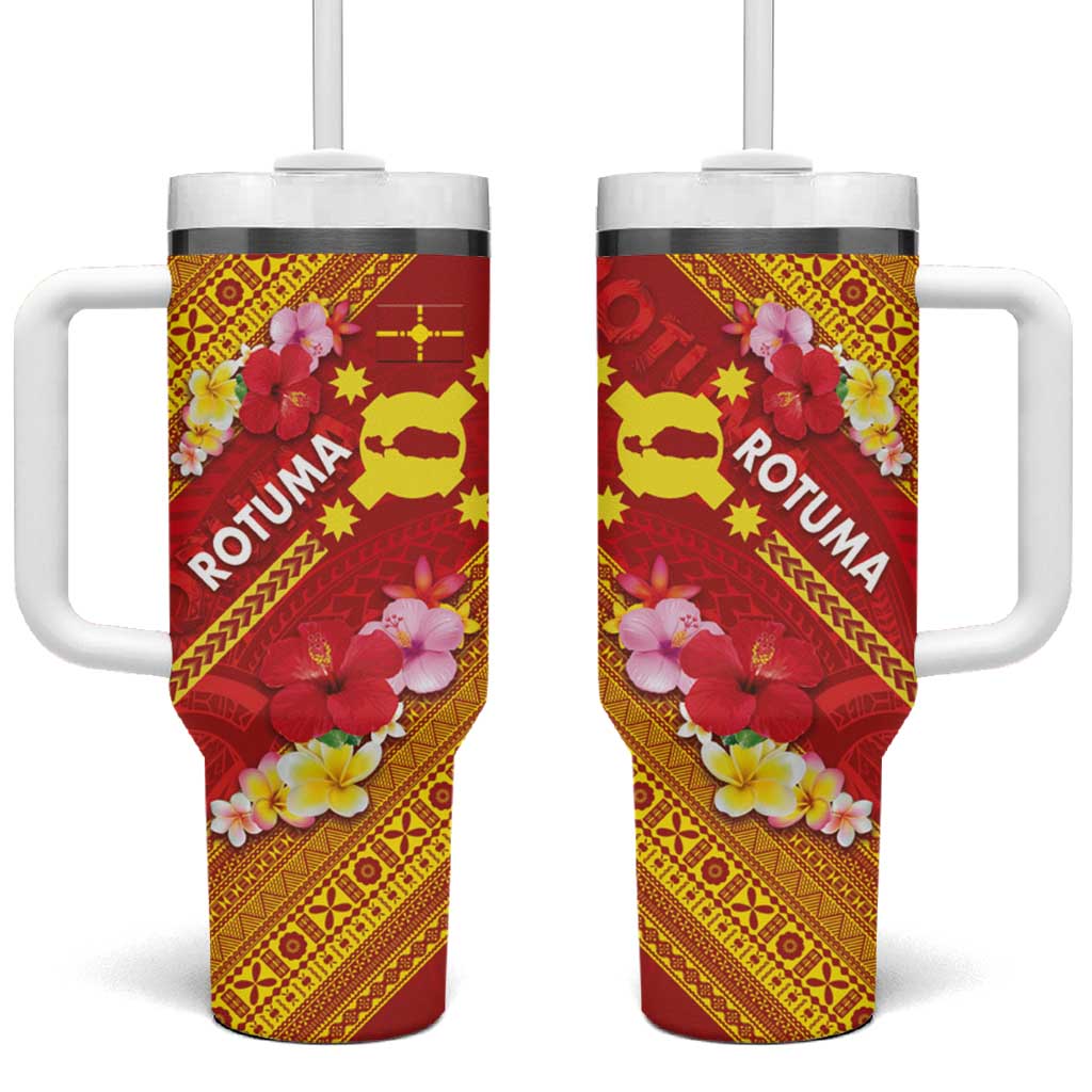 Rotuma Island Custom Stanley Quencher 40oz Stainless Steel Tumbler With Handle