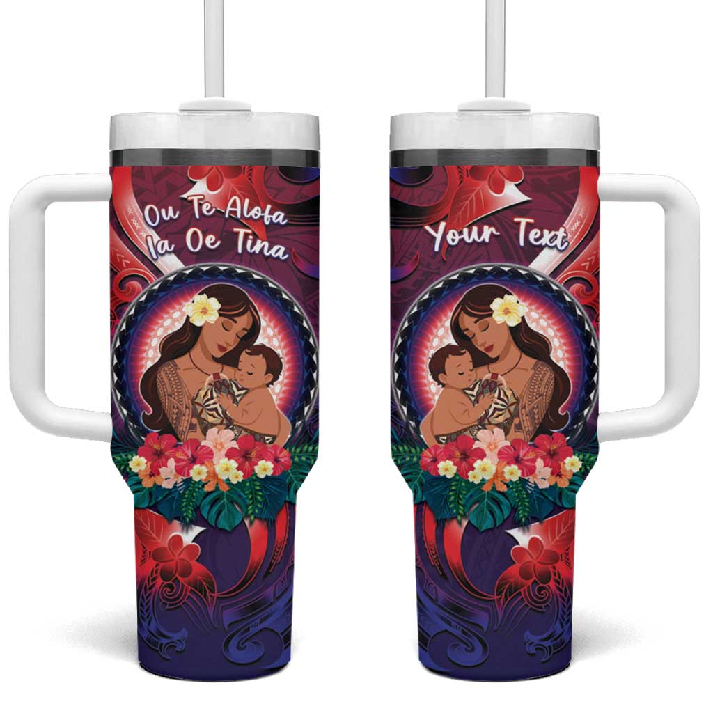 Samoa Mother's Day Custom Stanley Quencher 40oz Stainless Steel Tumbler With Handle