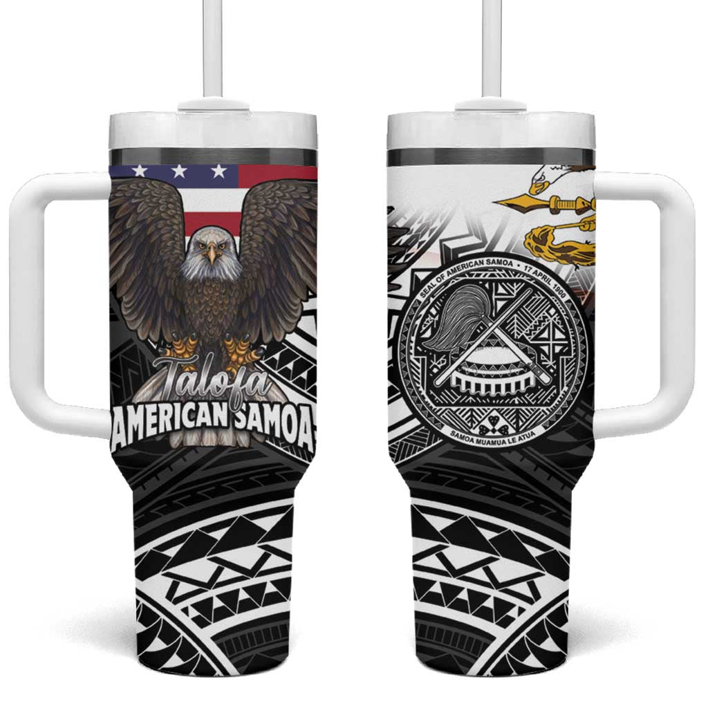 Talofa American Samoa Flag Day Custom Stanley Quencher 40oz Stainless Steel Tumbler With Handle