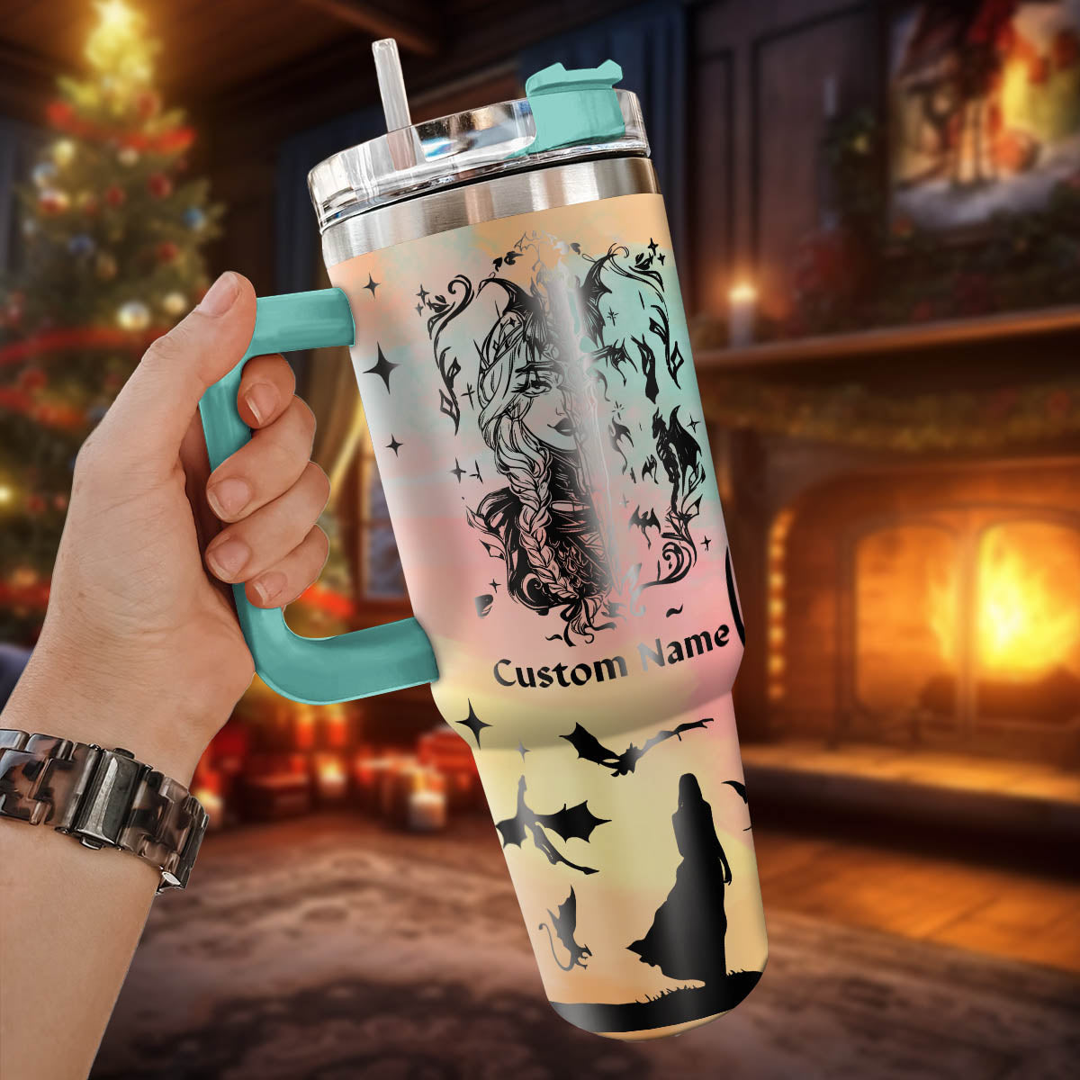 Throne Of Glass Book Custom Stanley Quencher 40oz Stainless Steel Tumbler With Handle