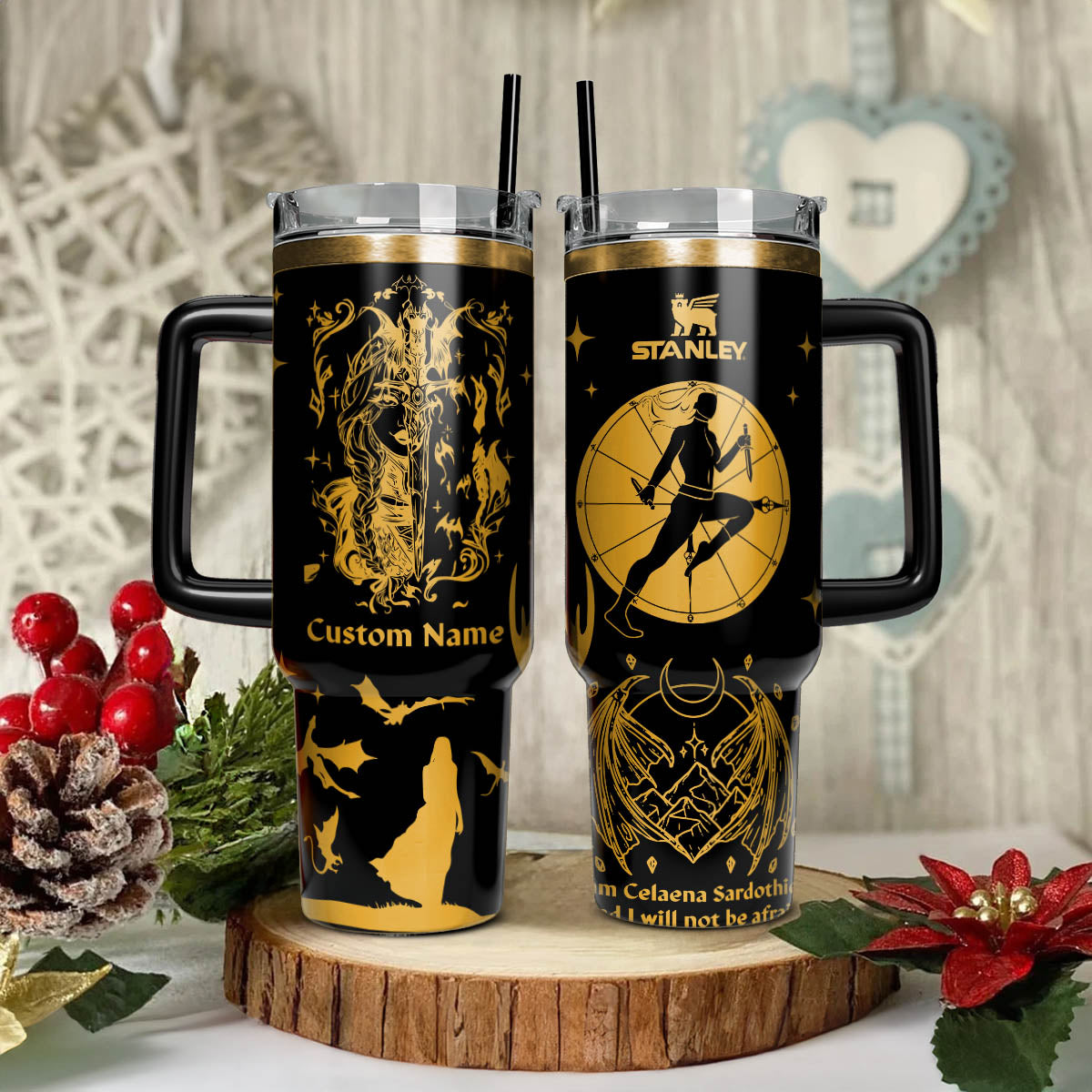 Throne Of Glass Book Custom Stanley Quencher 40oz Stainless Steel Tumbler With Handle