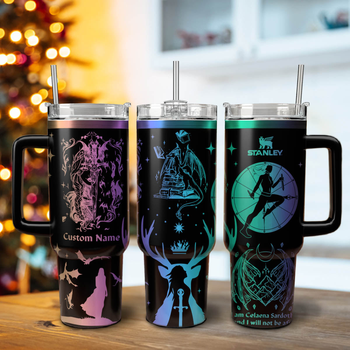 Throne Of Glass Book Custom Stanley Quencher 40oz Stainless Steel Tumbler With Handle