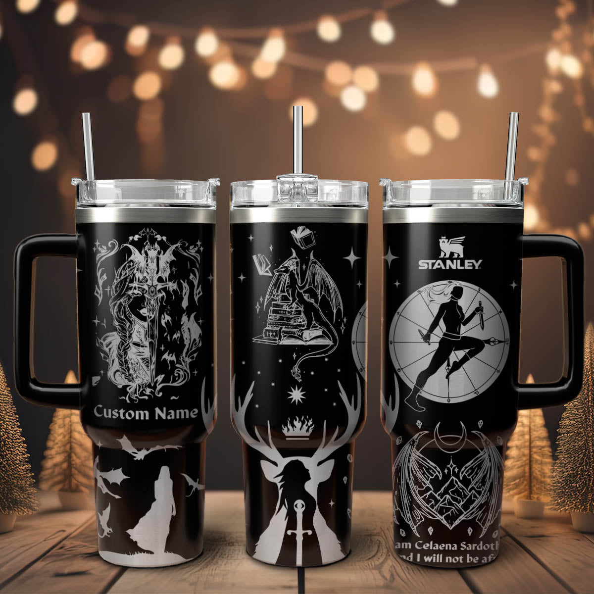 Throne Of Glass Book Custom Stanley Quencher 40oz Stainless Steel Tumbler With Handle