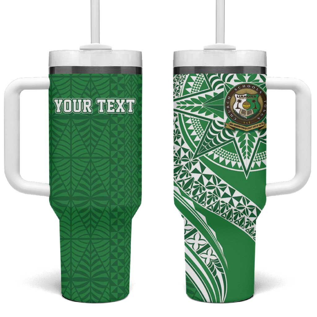 Tonga Liahona High School Custom Stanley Quencher 40oz Stainless Steel Tumbler With Handle
