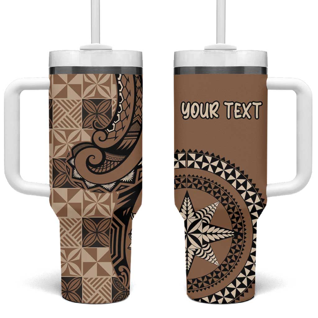 Tonga Ngatu Custom Stanley Quencher 40oz Stainless Steel Tumbler With Handle