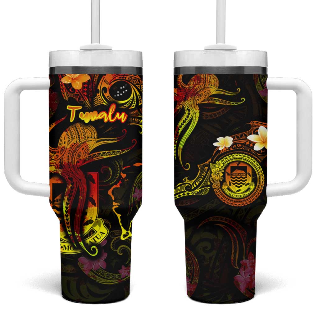 Tuvalu Custom Stanley Quencher 40oz Stainless Steel Tumbler With Handle
