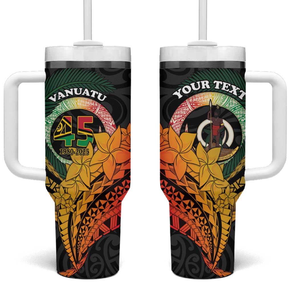 Vanuatu Independence Day Custom Stanley Quencher 40oz Stainless Steel Tumbler With Handle