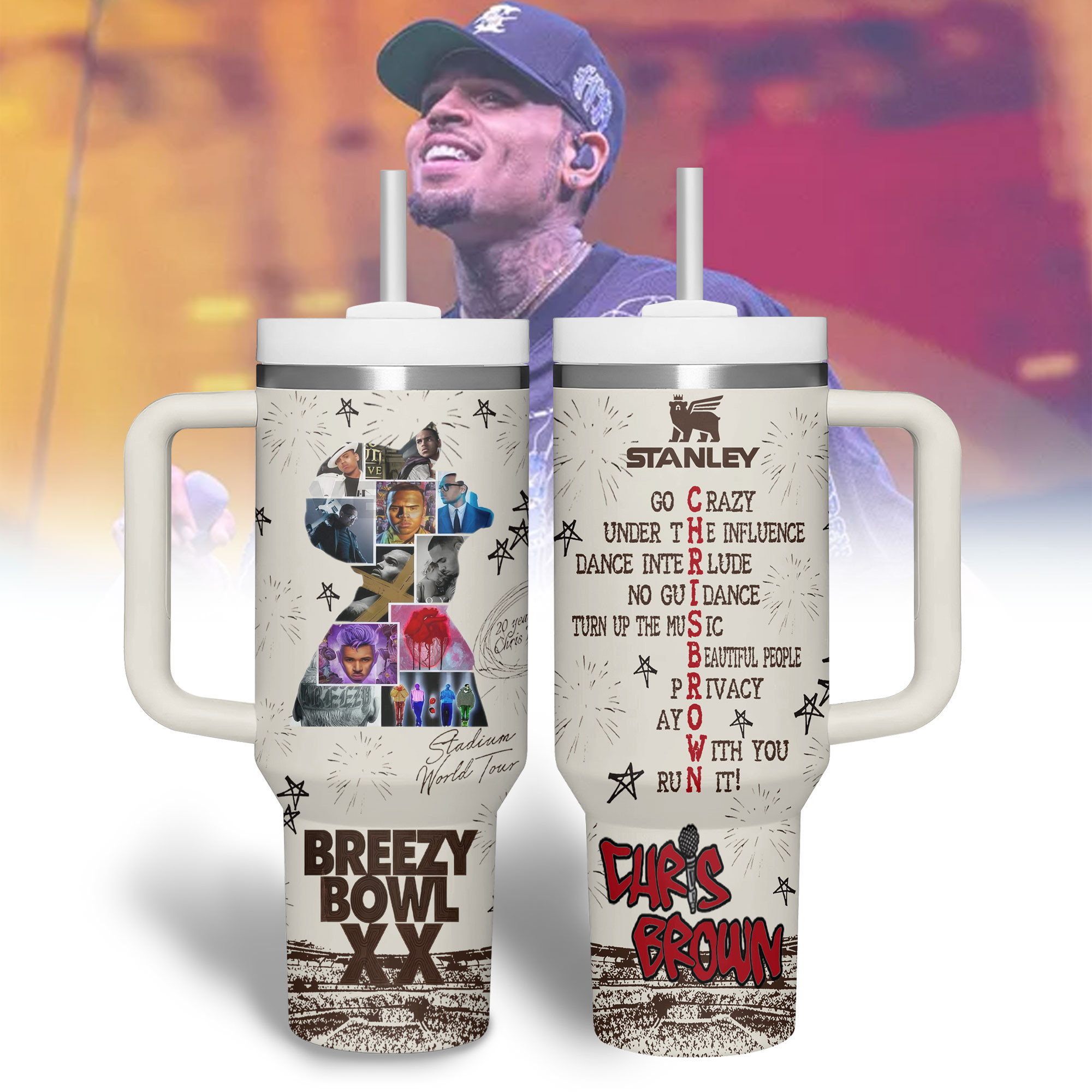Blink-182 Music Custom Stanley Quencher 40oz Stainless Steel Tumbler With Handle