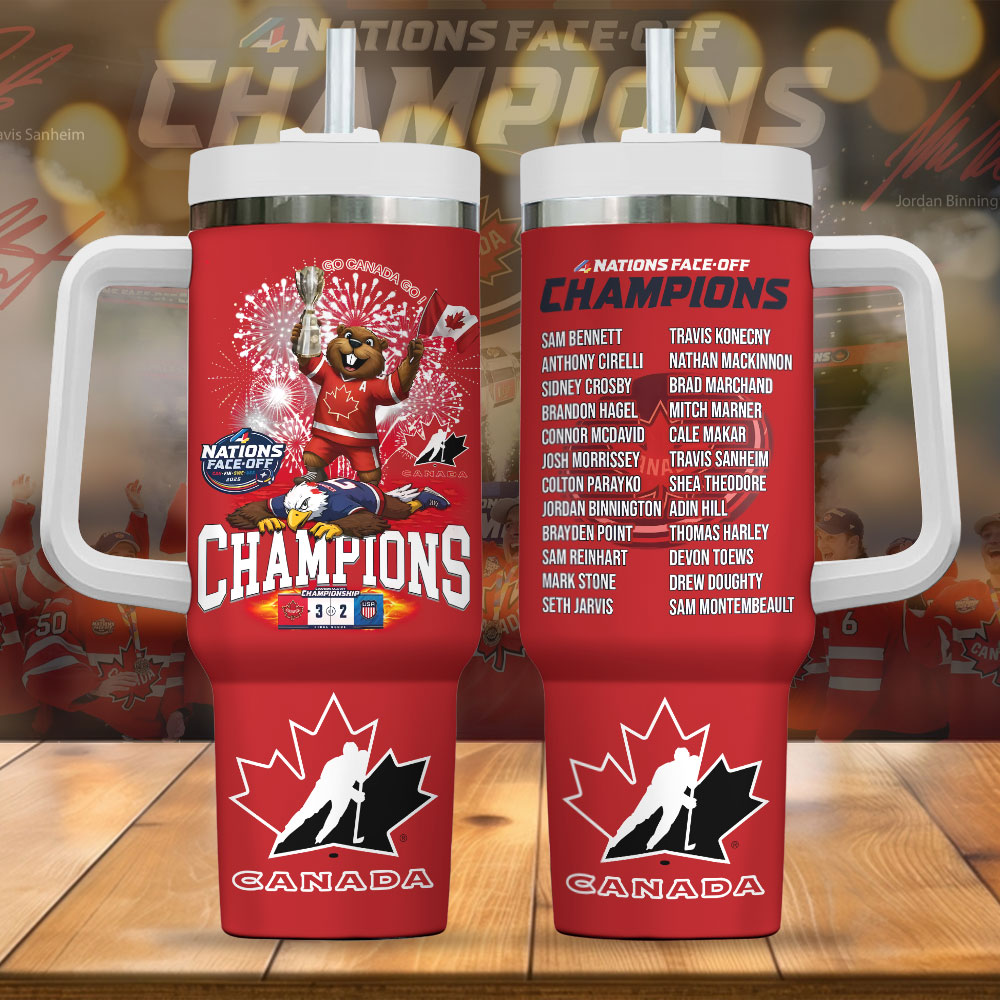 Canada 2025 4 Nations Face-Off  Custom Stanley Cup 40 oz 30 oz Tumbler With Handle