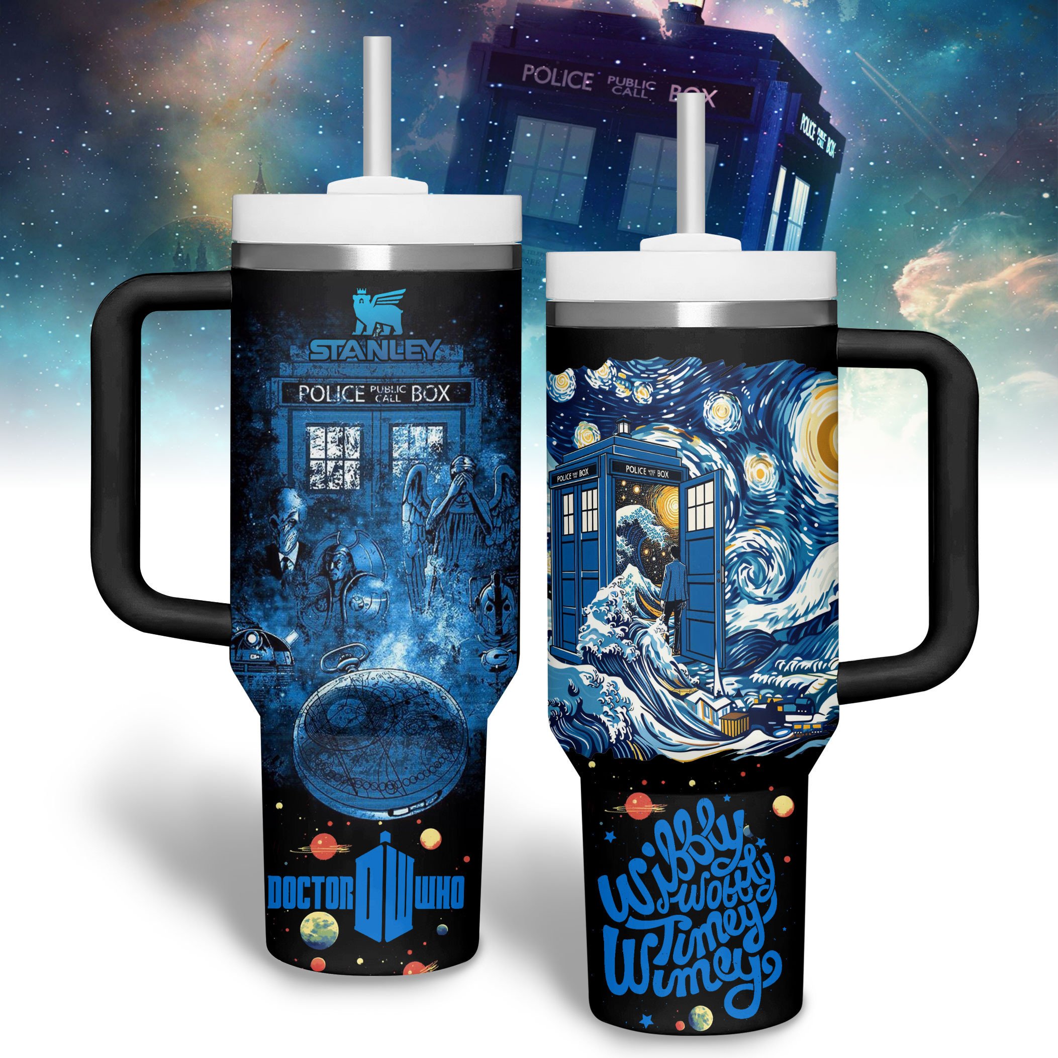 Doctor Who TV Series Custom Stanley Cup 40 oz 30 oz Tumbler With Handle