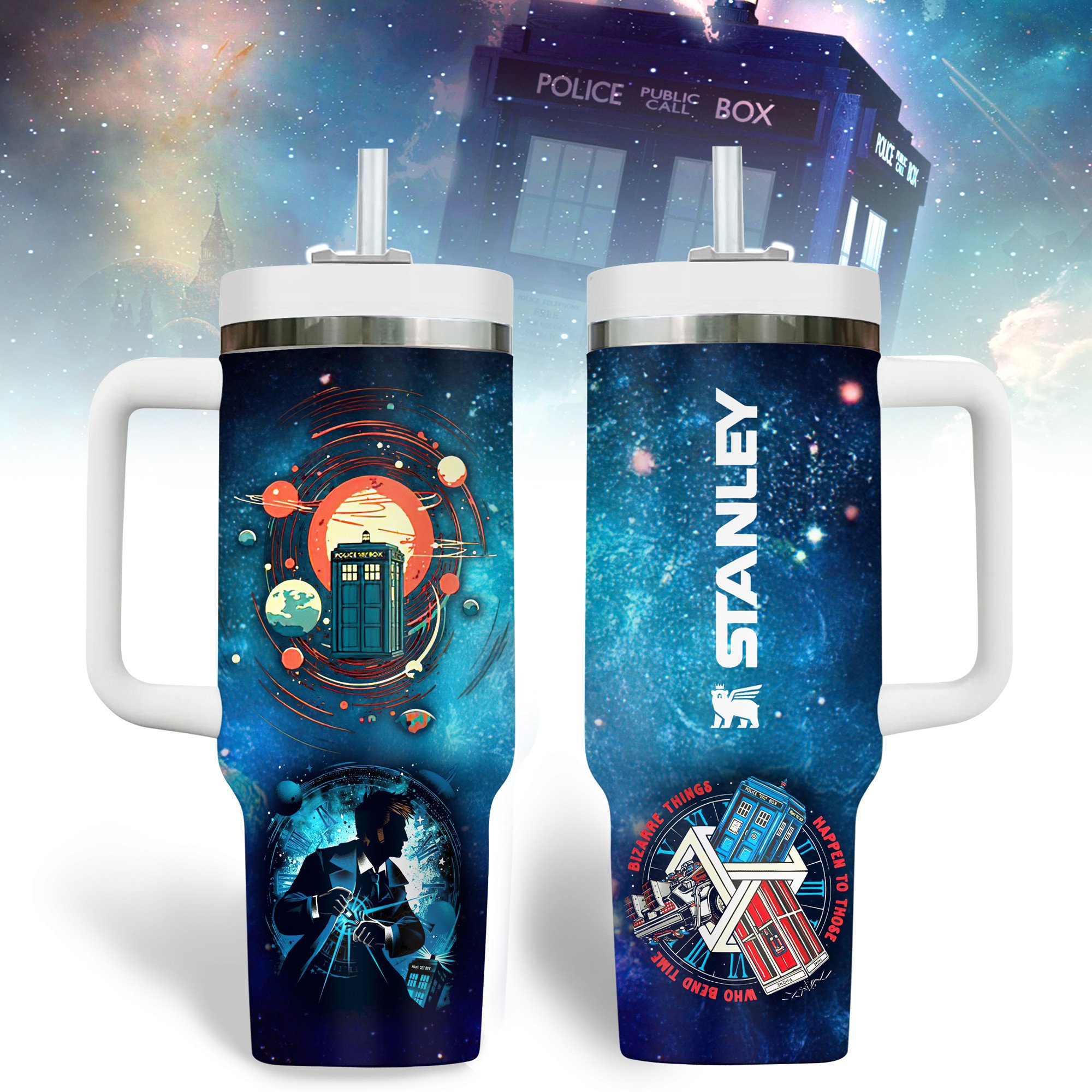 Doctor Who TV Series  Custom Stanley Cup 40 oz 30 oz Tumbler With Handle