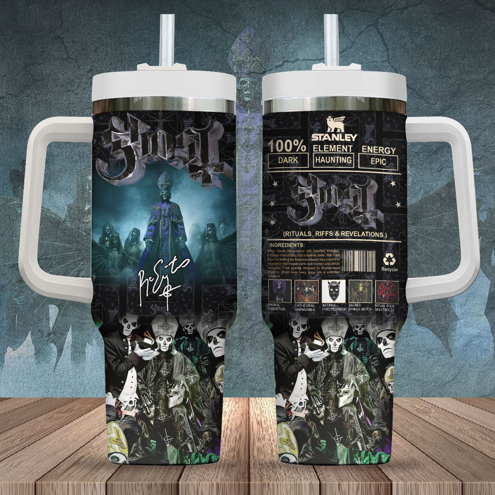 Ghost Band Music Custom Stanley Cup 40 oz 30 oz Tumbler With Handle