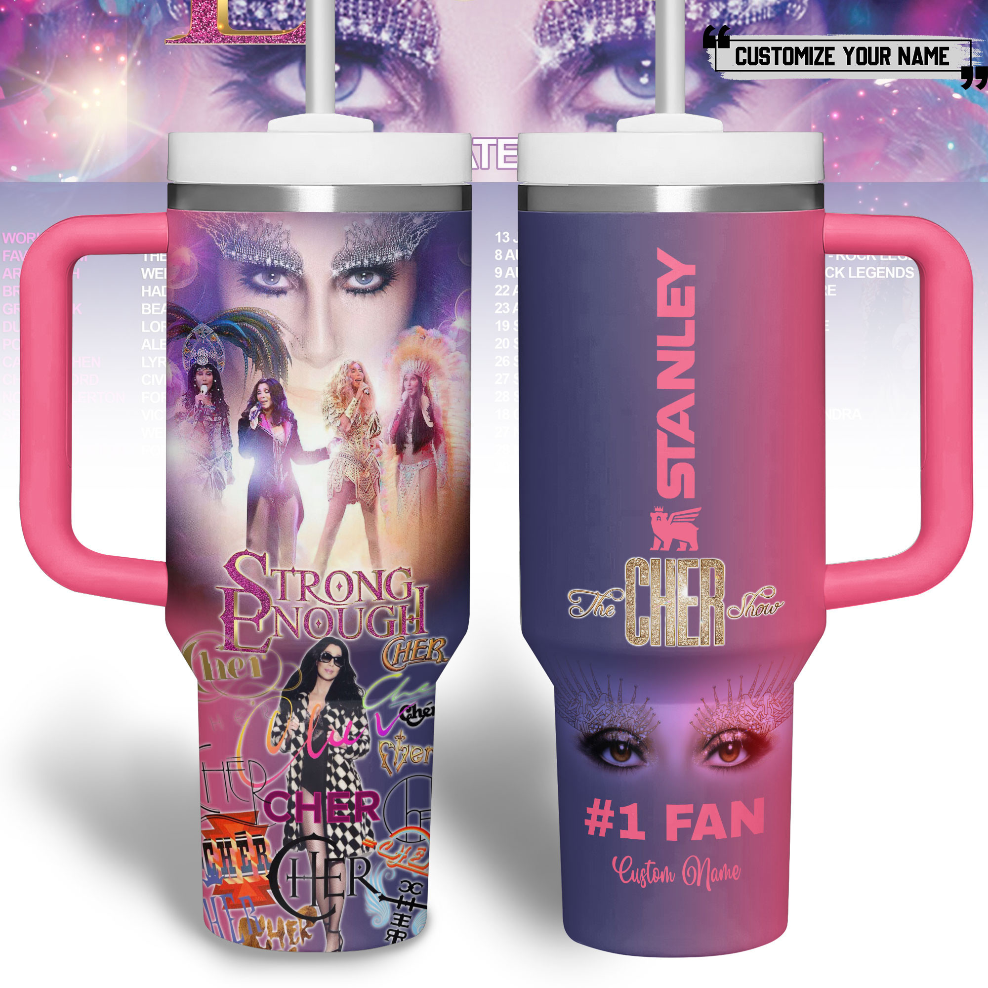 Grateful Dead Music Custom Stanley Quencher 40oz Stainless Steel Tumbler With Handle