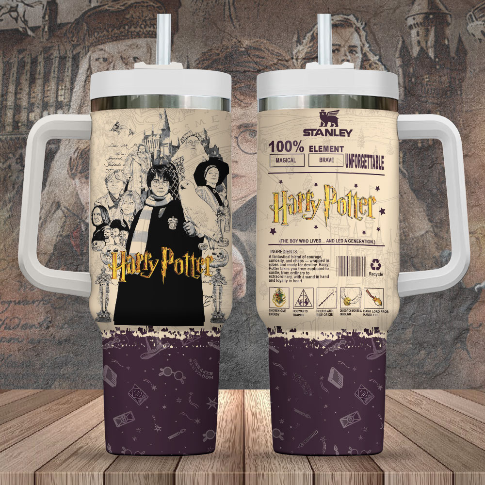 Harry Potter Movies Custom Stanley Cup 40 oz 30 oz Tumbler With Handle