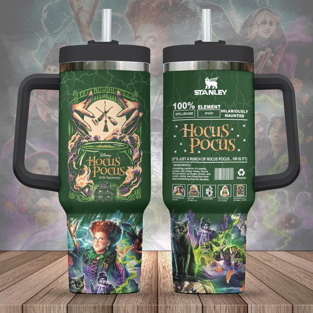 Hocus Pocus Movies Custom Stanley Cup 40 oz 30 oz Tumbler With Handle