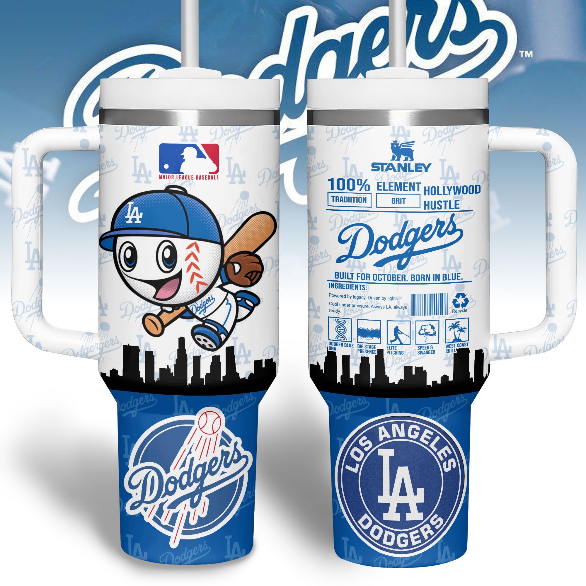 Houston Astros MLB Custom Stanley Quencher 40oz Stainless Steel Tumbler With Handle