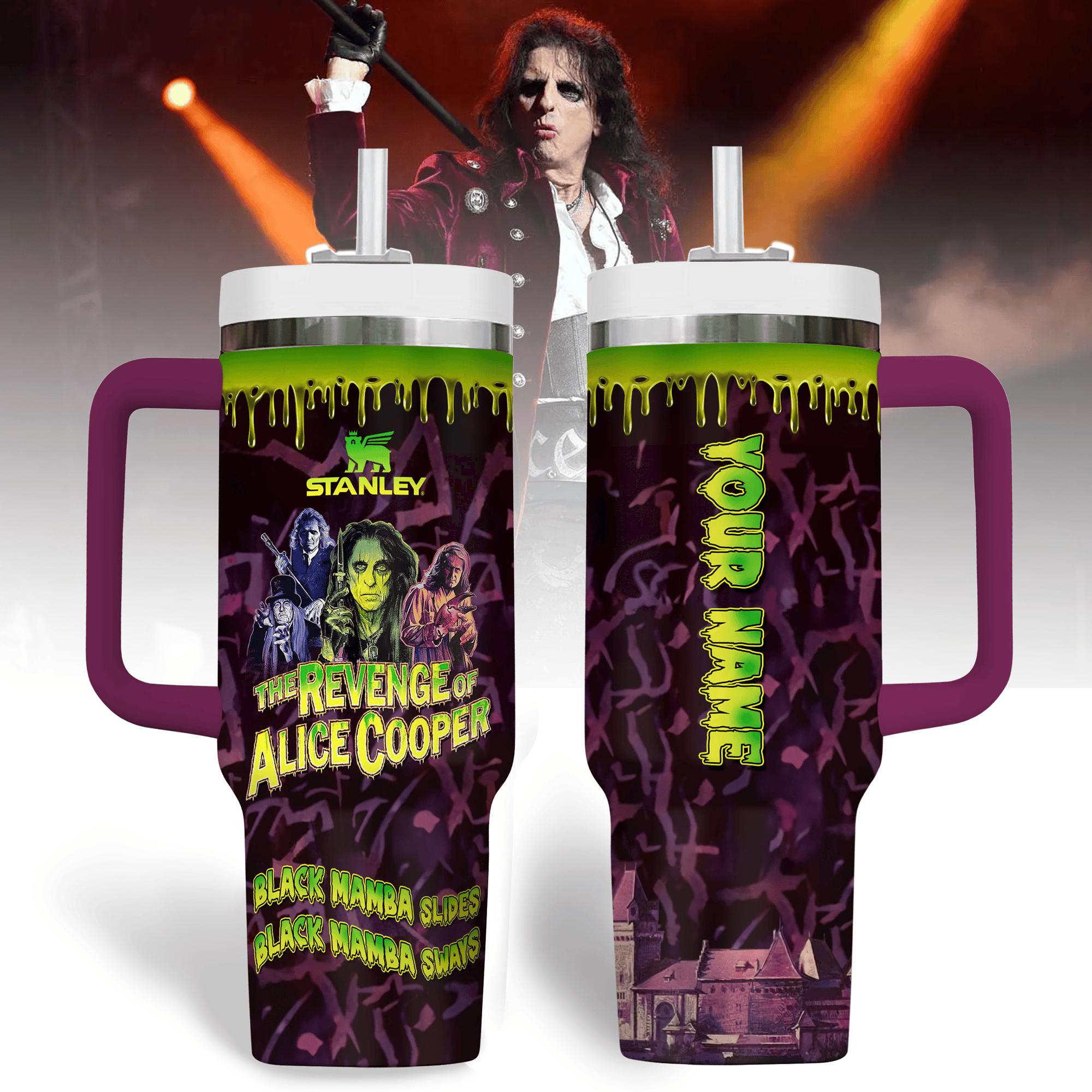 Insane Clown Posse Music Custom Stanley Quencher 40oz Stainless Steel Tumbler With Handle