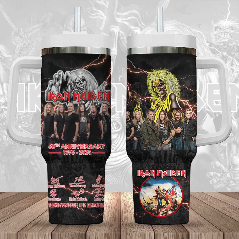 Iron Maiden Music Custom Stanley Cup 40 oz 30 oz Tumbler With Handle