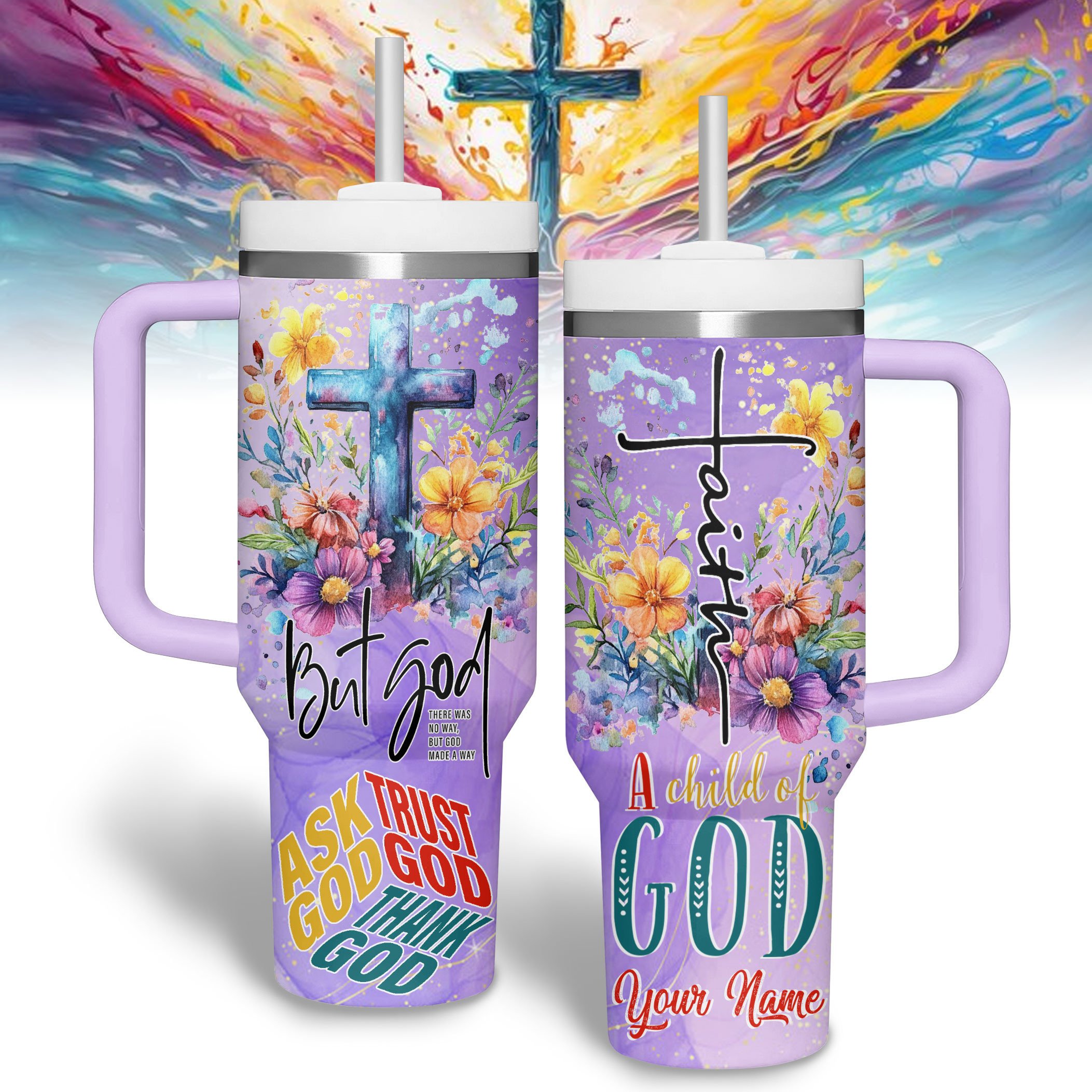 Jesus Custom Stanley Cup 40 oz 30 oz Tumbler With Handle