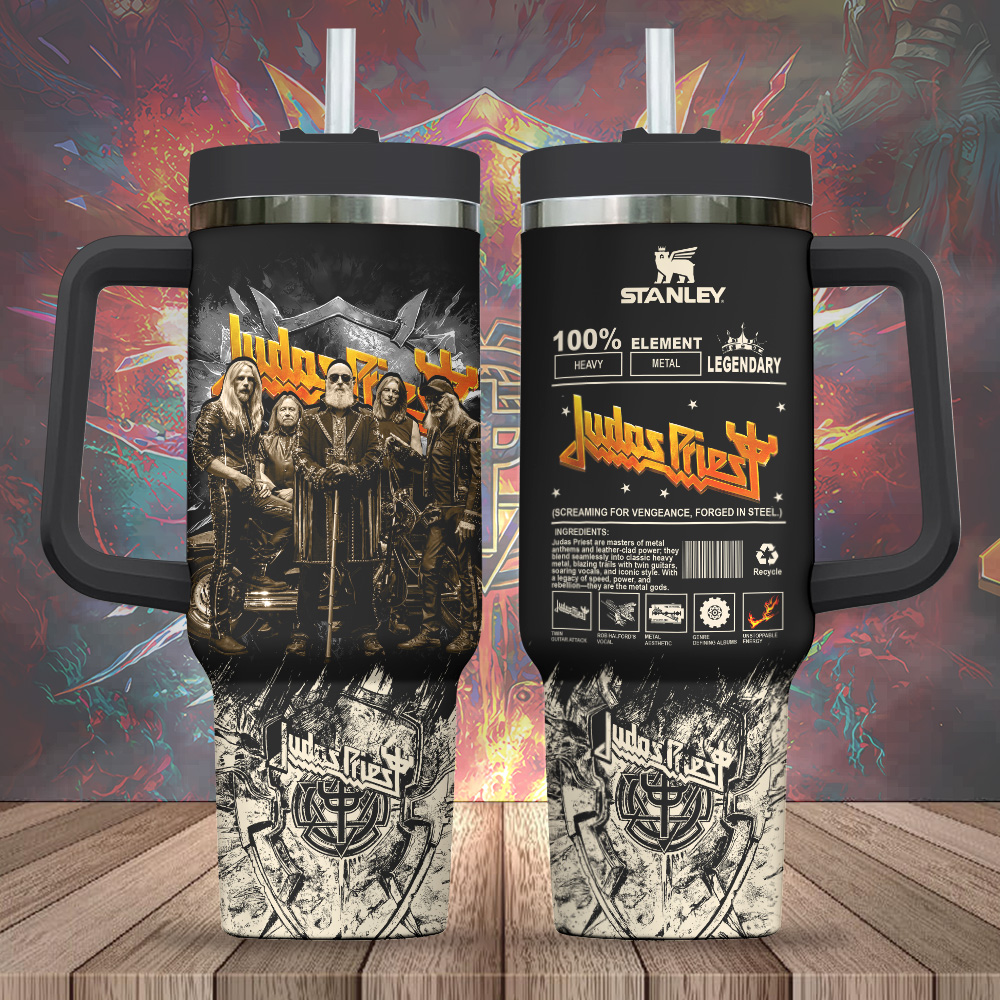 Judas Priest Music Custom Stanley Cup 40 oz 30 oz Tumbler With Handle