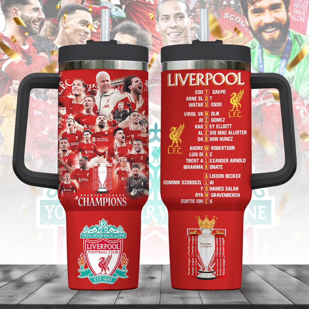 Liverpool FC Sports  Custom Stanley Cup 40 oz 30 oz Tumbler With Handle