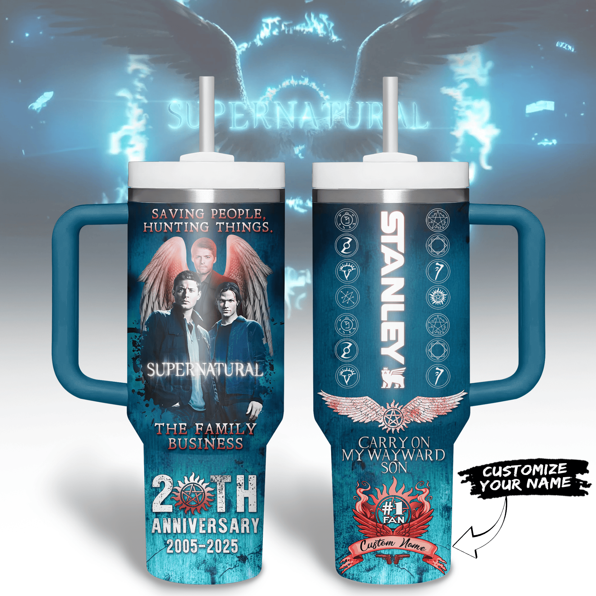 My Chemical Romance Music Custom Stanley Quencher 40oz Stainless Steel Tumbler With Handle