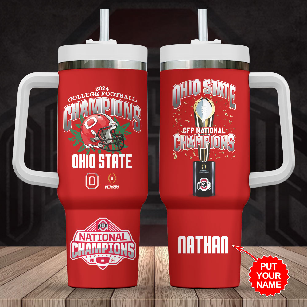 Ohio State Buckeyes NCAA Custom Stanley Cup 40 oz 30 oz Tumbler With Handle