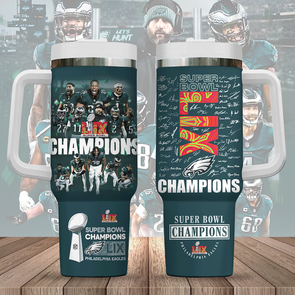 Philadelphia Eagles NFL Custom Stanley Cup 40 oz 30 oz Tumbler With Handle