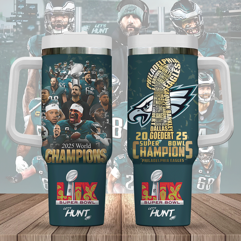 Philadelphia Eagles NFL Custom Stanley Cup 40 oz 30 oz Tumbler With Handle