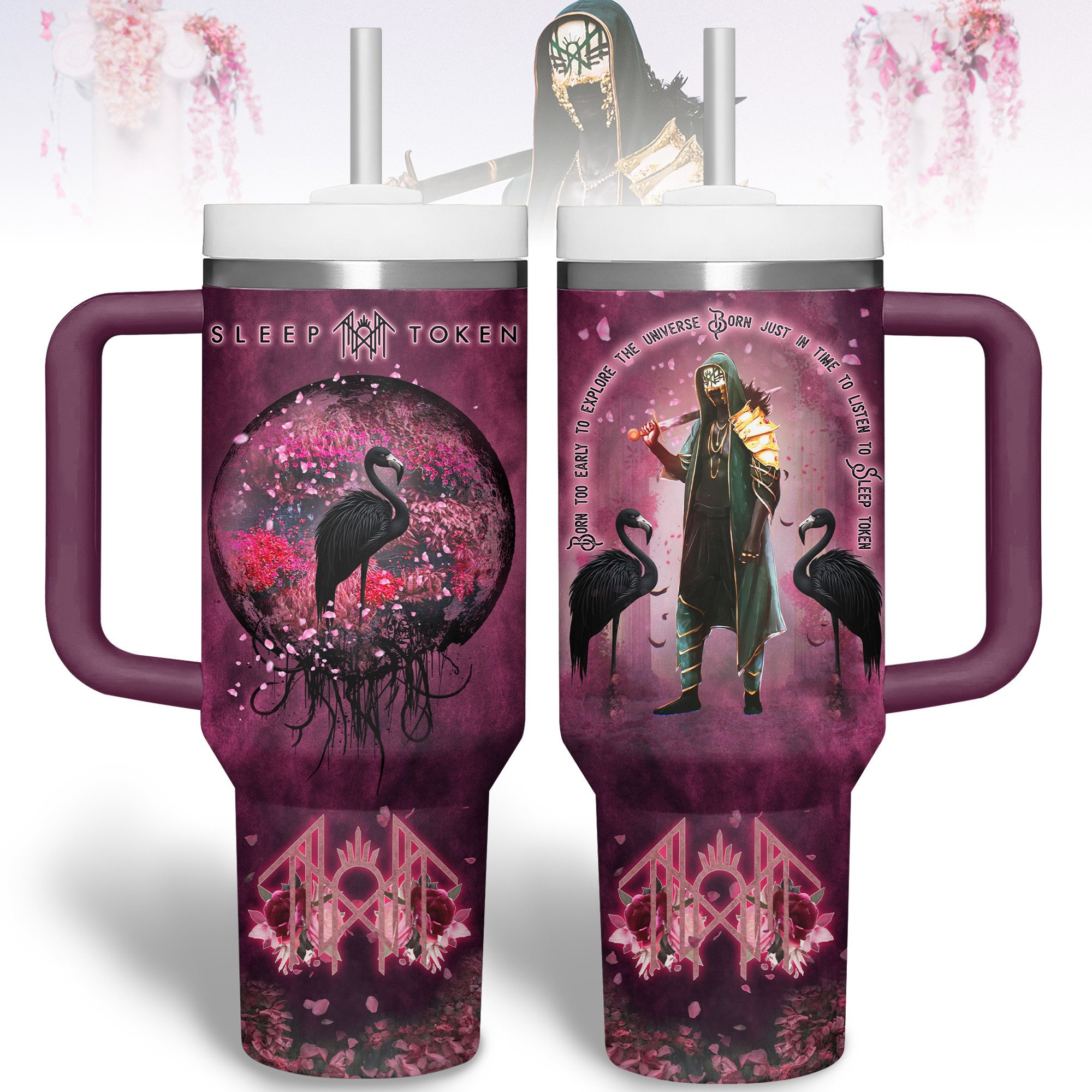 Sleep Token Music Custom Stanley Cup 40 oz 30 oz Tumbler With Handle