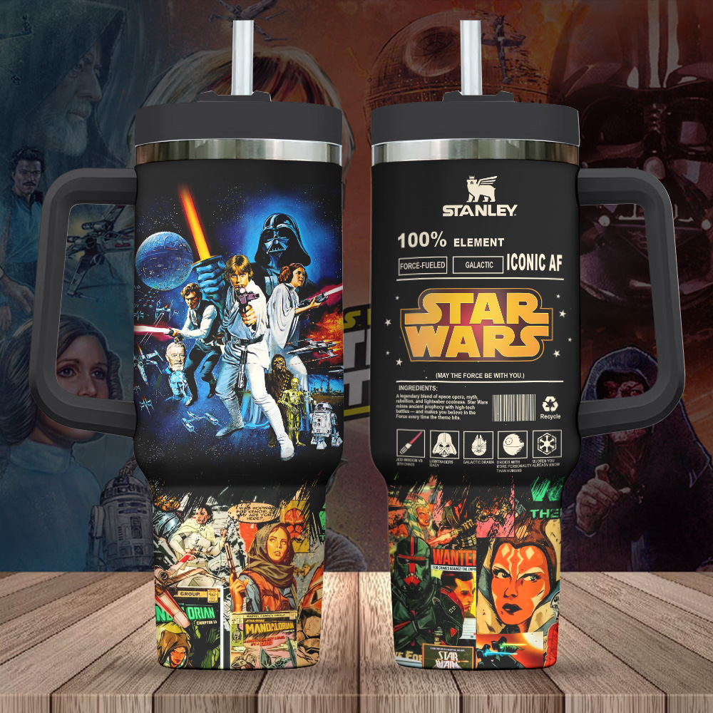 Star Wars Movies Custom Stanley Cup 40 oz 30 oz Tumbler With Handle