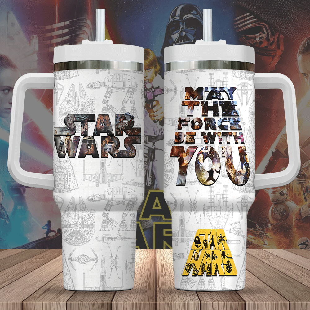 Star Wars Movies Custom Stanley Cup 40 oz 30 oz Tumbler With Handle