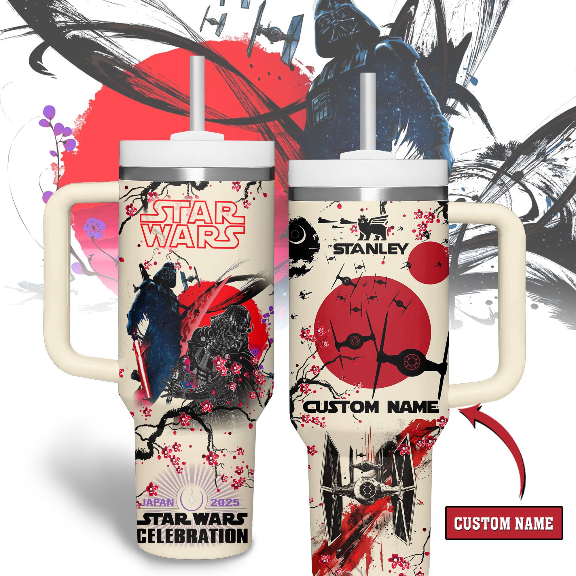 Star Wars Movies Custom Stanley Cup 40 oz 30 oz Tumbler With Handle