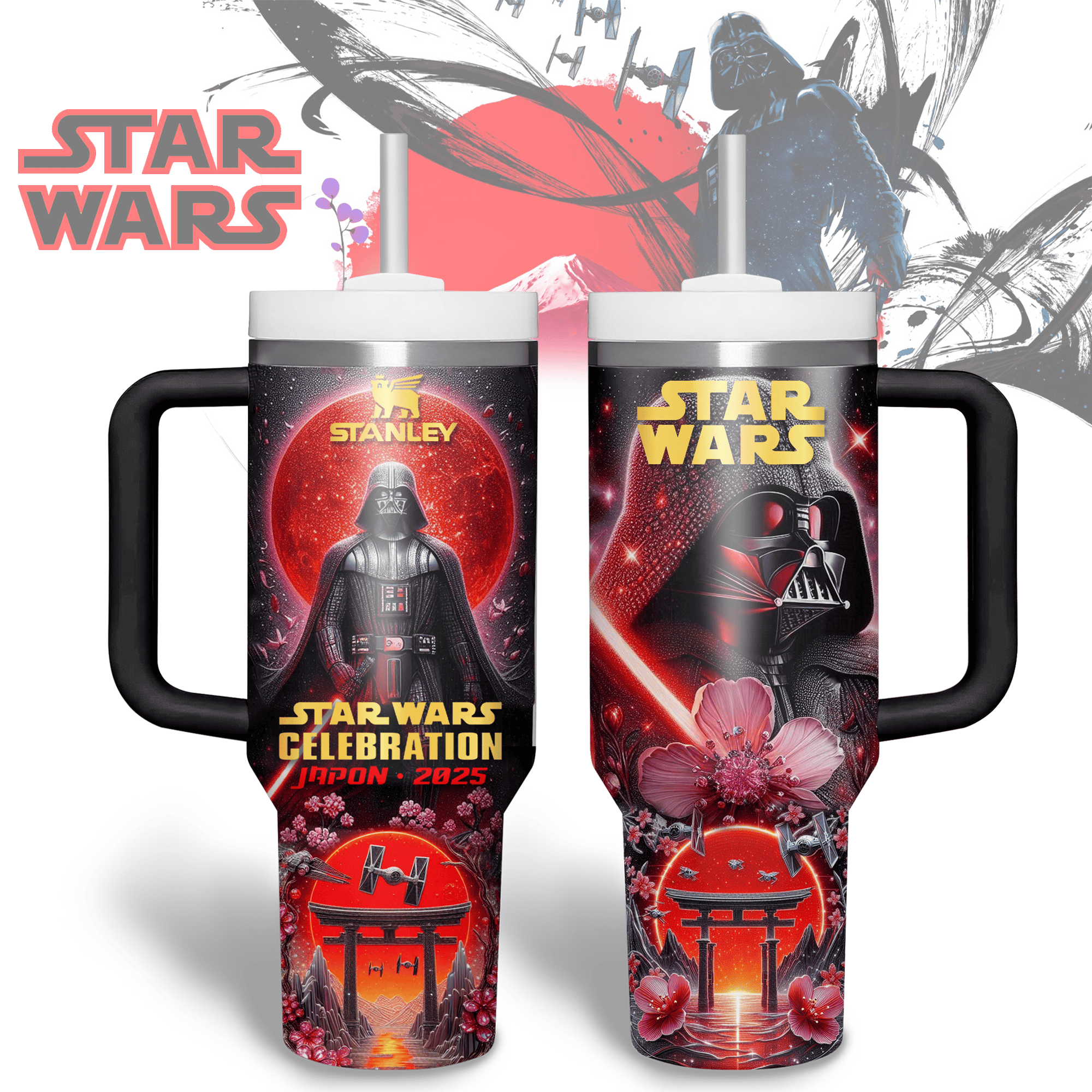 Star Wars Movies Custom Stanley Cup 40 oz 30 oz Tumbler With Handle